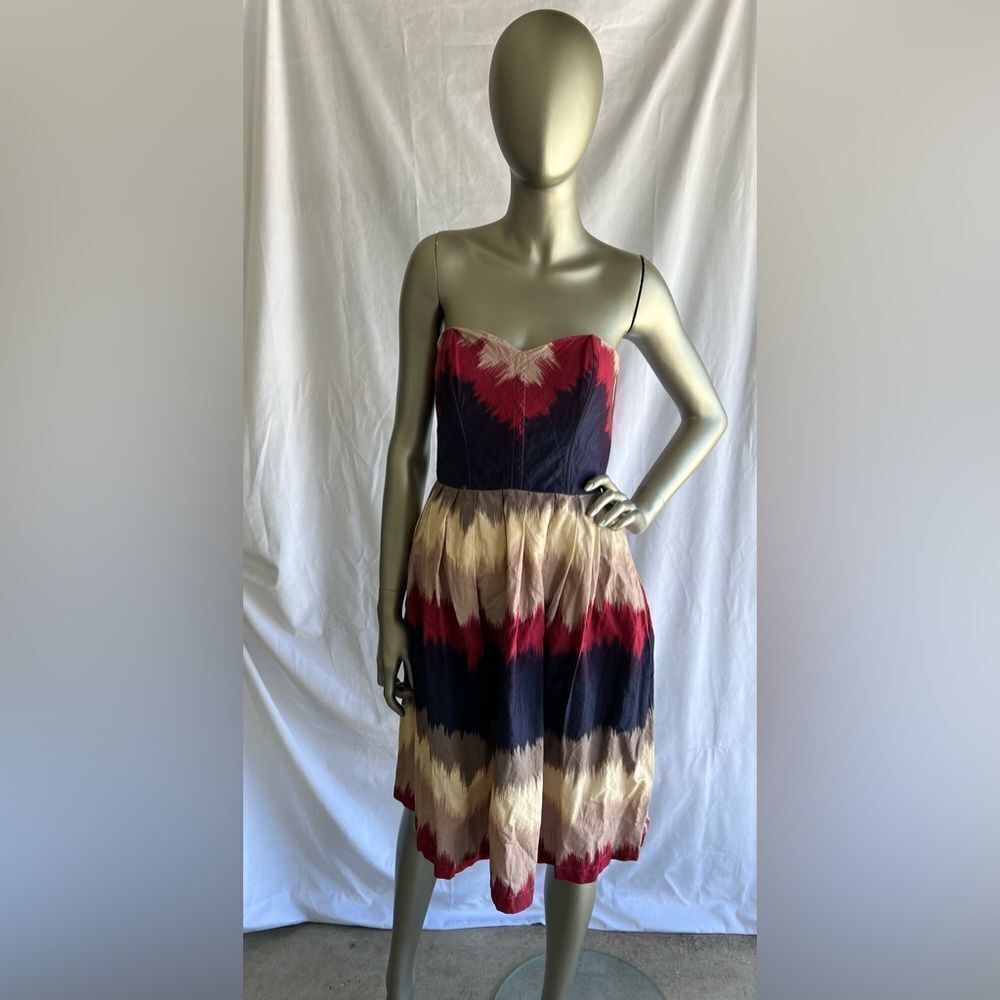 COREY LYNN CALTER Anthropologie strapless jewel-tone dress, size 4
